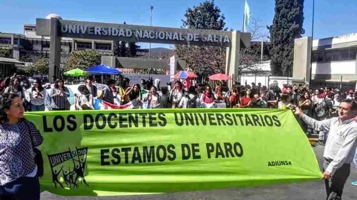 paro docente Universidad Nacional Salta reclamos salariales