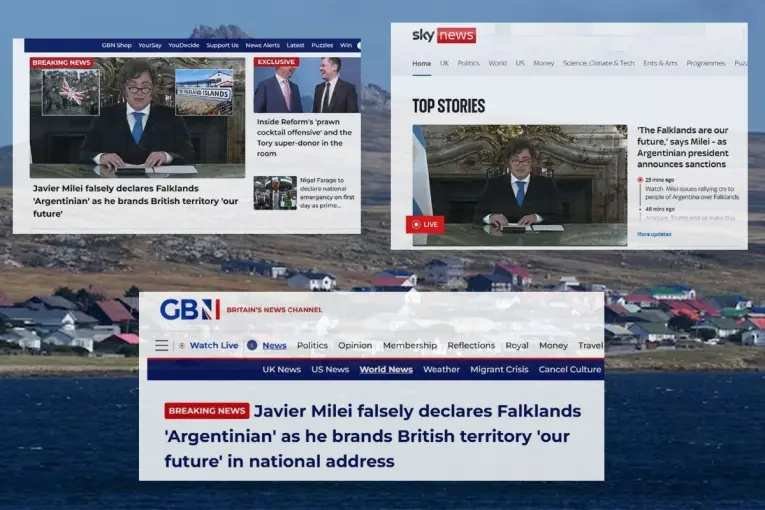 Javier Milei Malvinas Cómo reaccionó prensa británica ante reciente discurso