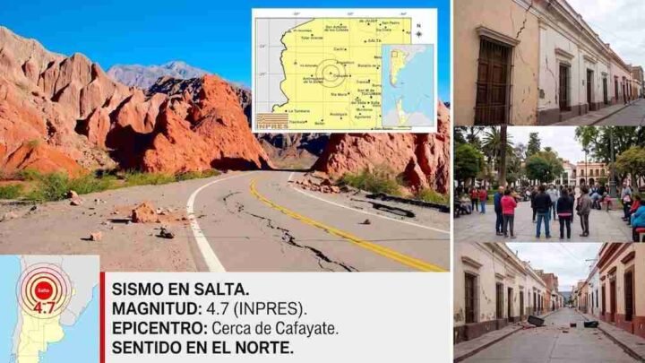 sismo en Salta magnitud 4 7 sacudió región percibió varias