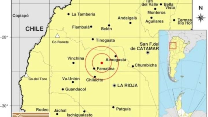 sismo La Rioja magnitud 5 4 sacudió sintió provincias vecinas