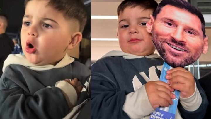 La emoción de Benja Fernández en la despedida de Messi: el pequeño que conmovió a todos cantando el himno