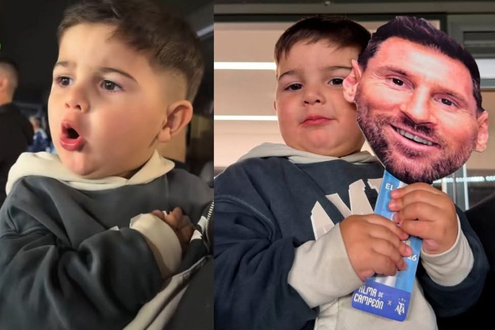 La emoción de Benja Fernández en la despedida de Messi: el pequeño que conmovió a todos cantando el himno