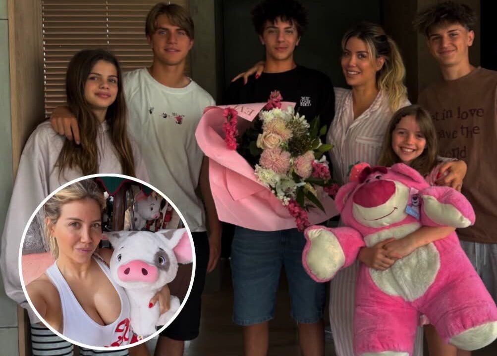 Wanda Nara celebró el Día de la Madre rodeada de sus cinco hijos y dejó una frase que lo resumió todo: “Mi prioridad”