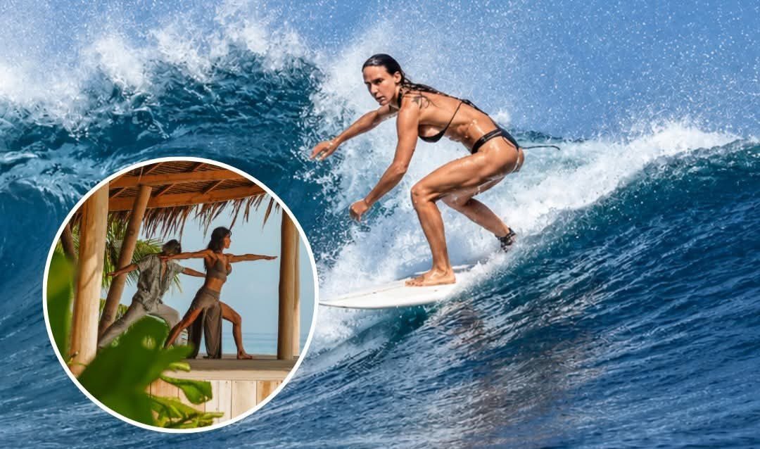 La increíble odisea familiar de Susini en Indonesia: entre tiburones ballena, surf y un accidente que no la detuvo