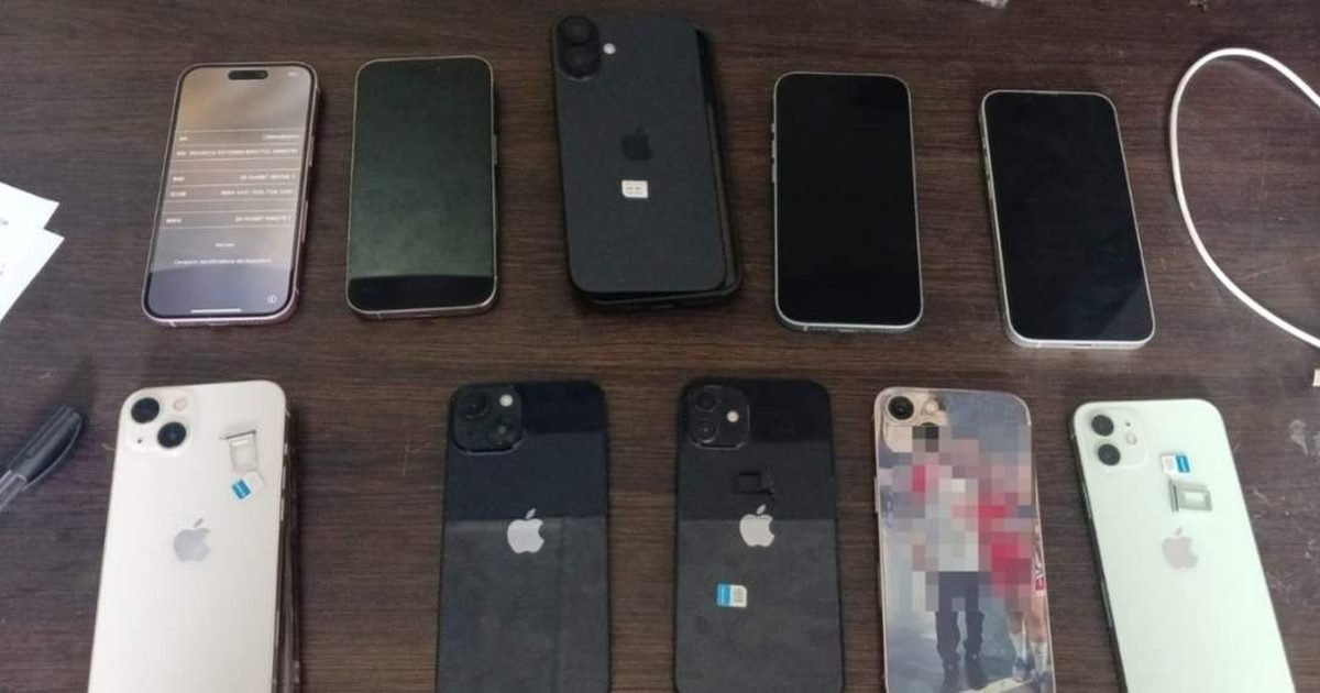 secuestraron diez celulares iPhone