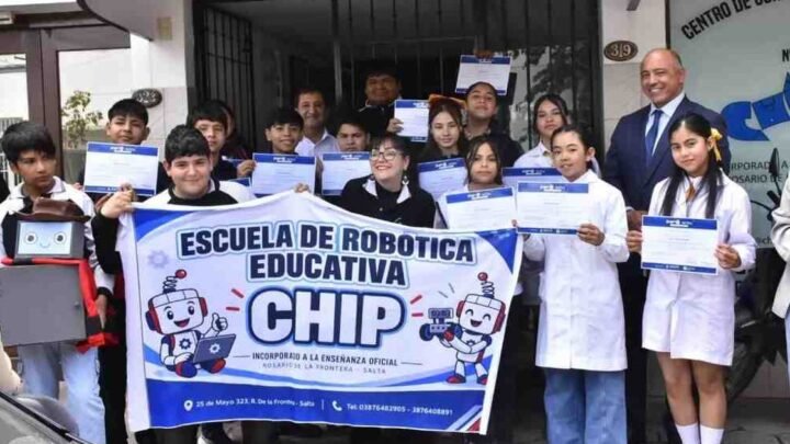 estudiantes de robótica