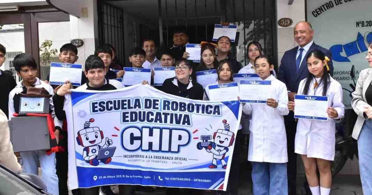 estudiantes de robótica