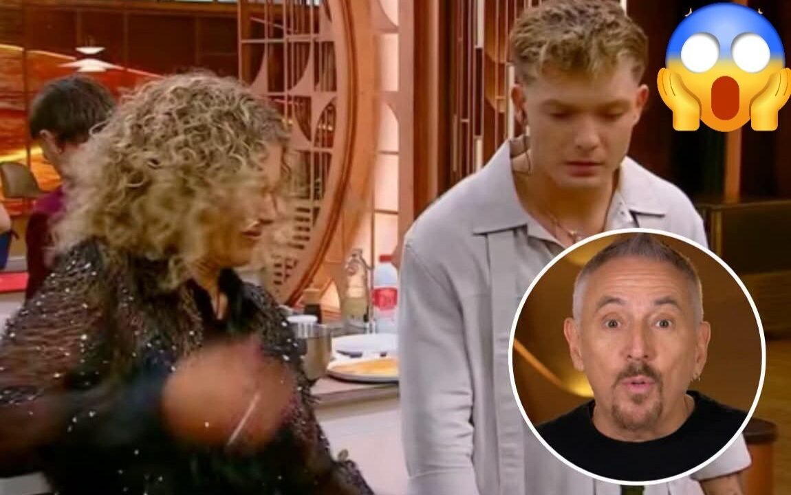 Tensión en MasterChef: Alejandro Lerner quemó a Maru Botana con aceite y el momento quedó registrado
