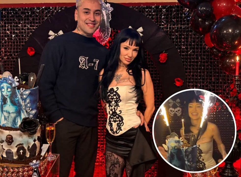 La Joaqui celebró sus 31 años con una fiesta sorpresa de Halloween organizada por Tiago: el emotivo momento que terminó en
