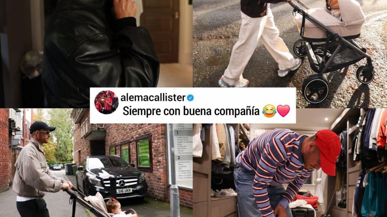 Mac Allister se mostró en su faceta más íntima: el tierno paseo con su hija