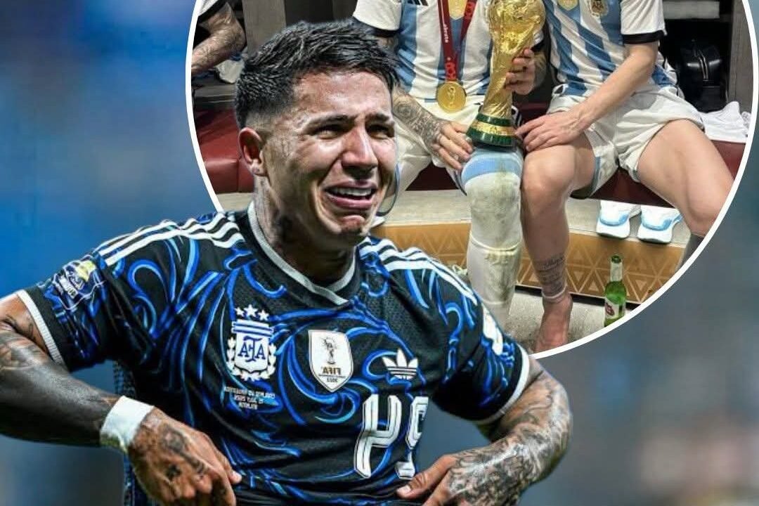 El desgarrador llanto de Enzo Fernández tras la despedida de Leo Messi de la Selección Argentina