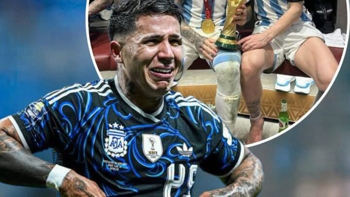 El desgarrador llanto de Enzo Fernández tras la despedida de Leo Messi de la Selección Argentina