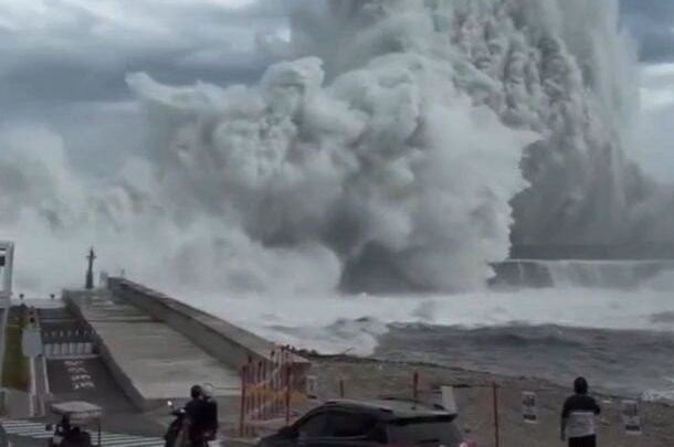 Devastación en Taiwán: el tifón Champi deja un muerto, cientos de heridos y caos total por vientos extremos