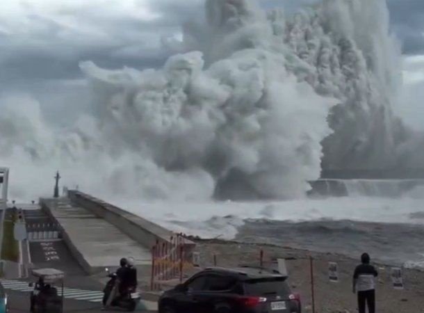Devastación en Taiwán: el tifón Champi deja un muerto, cientos de heridos y caos total por vientos extremos