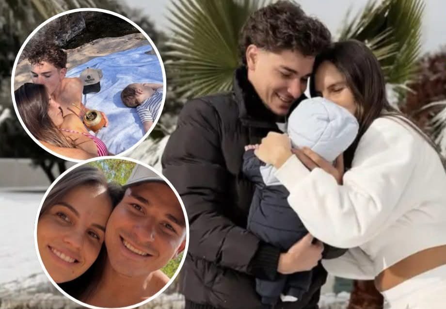 Julián Álvarez y Emilia Ferrero disfrutan de una tierna escapada familiar en Córdoba: las fotos de Amadeo