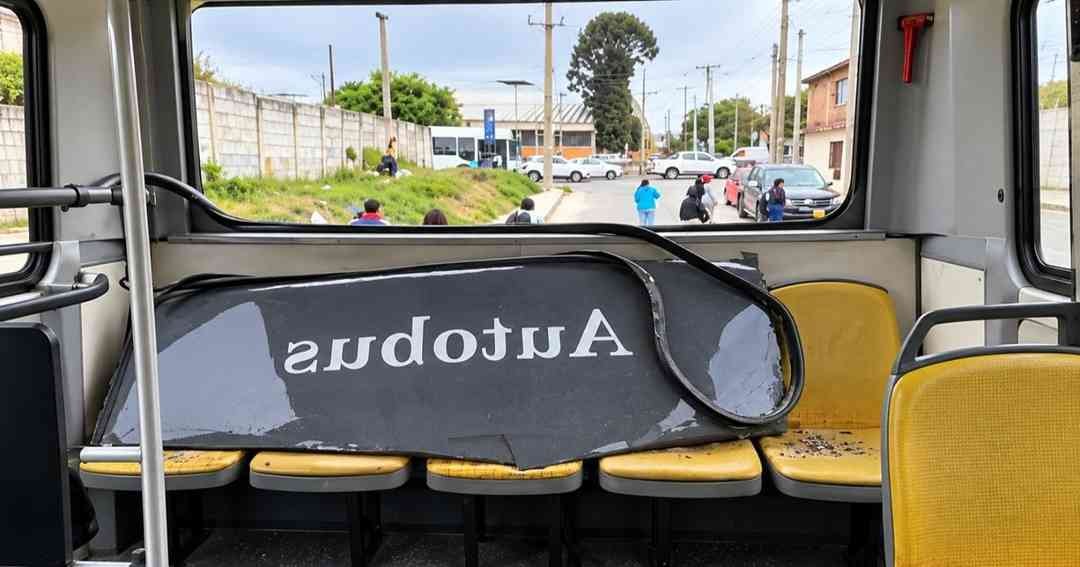 choque colectivos SAETA Fuerte entre dos plena avenida Yrigoyen pasajeros quedaron varados