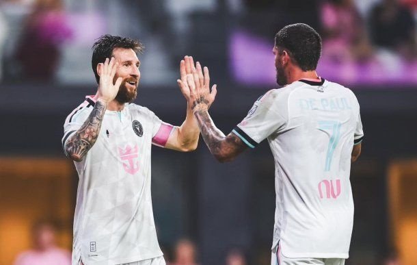 Show argentino en Florida: Messi asistió y Rodrigo De Paul marcó un golazo para el triunfo del Inter Miami