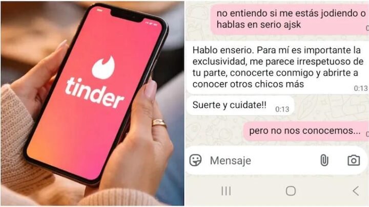Conoció a un chico en Tinder, le exigió exclusividad el primer día y ella estalló: “No entiendo si me estás jodiendo”