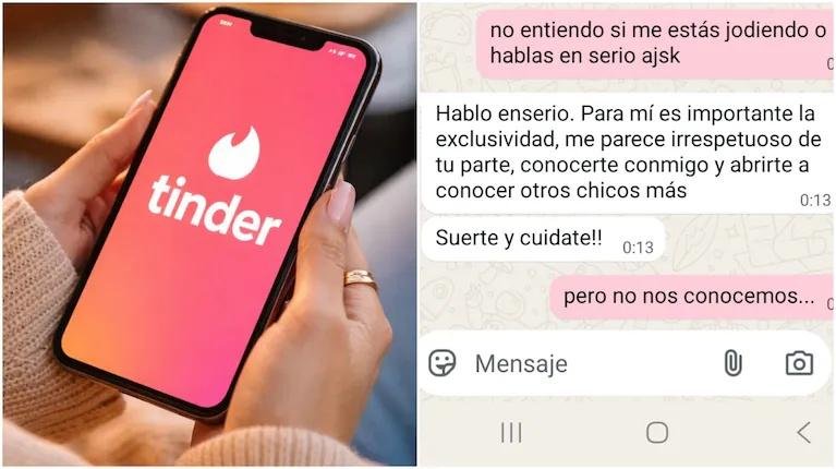 Conoció a un chico en Tinder, le exigió exclusividad el primer día y ella estalló: “No entiendo si me estás jodiendo”