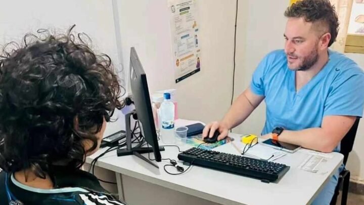 operativo sanitario en Las Lajitas