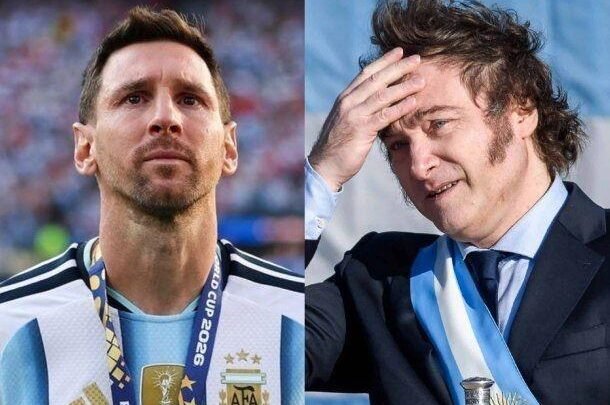 Escándalo por el oportunismo de Javier Milei: se colgó de la despedida de Lionel Messi con un video autorreferencial