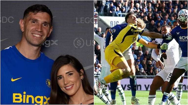 Mandinha Martínez llevó tranquilidad tras el brutal golpe que sufrió el Dibu Martínez en la Premier League