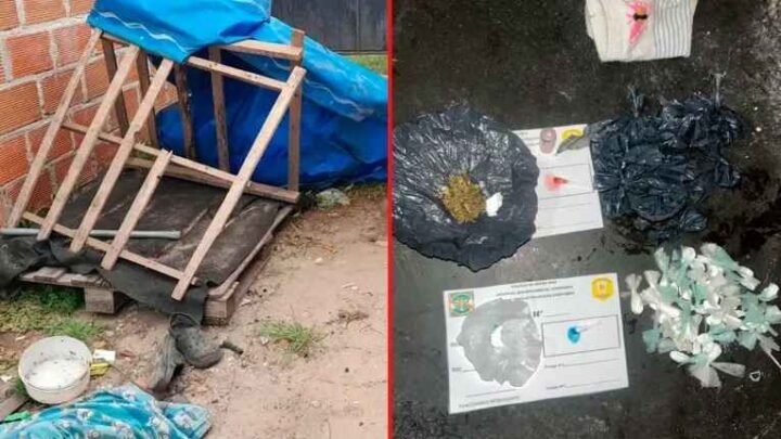 Insólito hallazgo en Concordia: buscaban a un prófugo durmiendo en un patio y descubrieron un centro de venta de droga