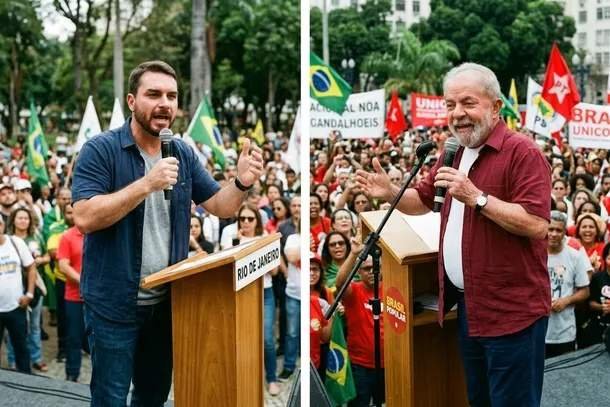 Brasil al rojo vivo: Lula y Flávio Bolsonaro llegan al balotaje en un empate técnico