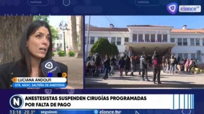 anestesistas Salta Crisis salud pública suspenden cirugías deudas