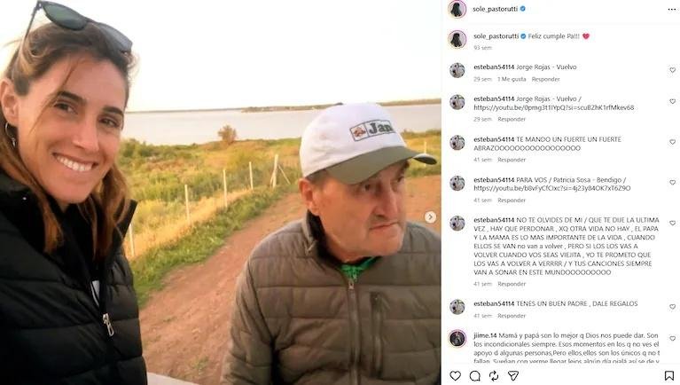 El desgarrador relato de Soledad Pastorutti sobre la salud de su papá: “Ya no sabe quién es”