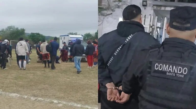 Fabián Leonardo Barro Santo Tomé futbolista amateur murió pleno