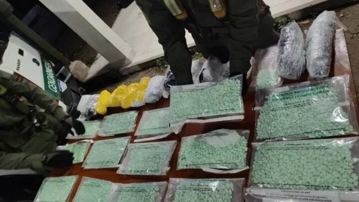 Golpe al narcotráfico: una pareja fue detenida con casi 13.000 pastillas de éxtasis en un colectivo