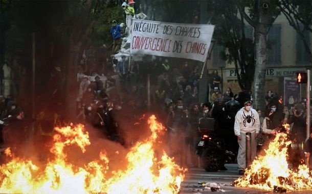 protestas en Europa llamas jornada furia masivas destrozos